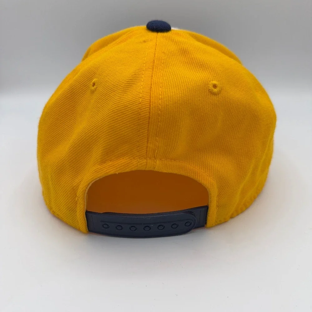 Vintage LA Galaxy Adidas Snapback Hat MLS Two‎ Toned Flat Brim OS Y2K Logo Slant